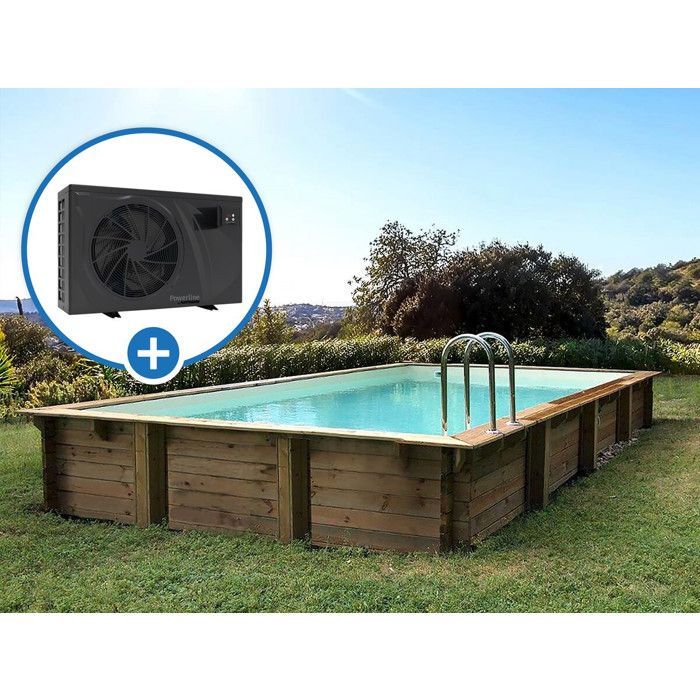 Piscine bois en kit rectangle 