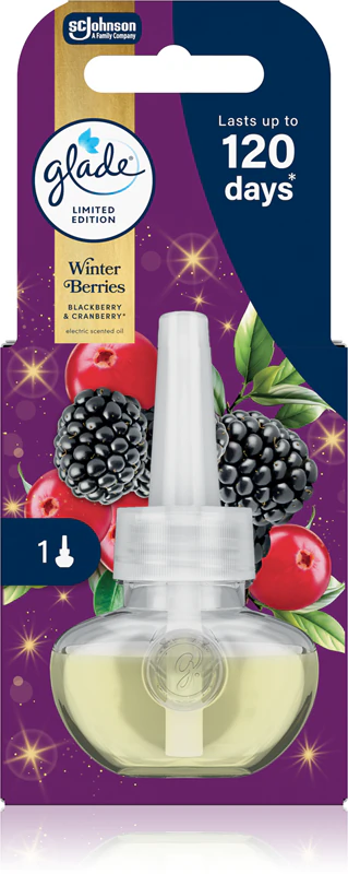 Refil para difusor elétrico GLADE Winter Berries