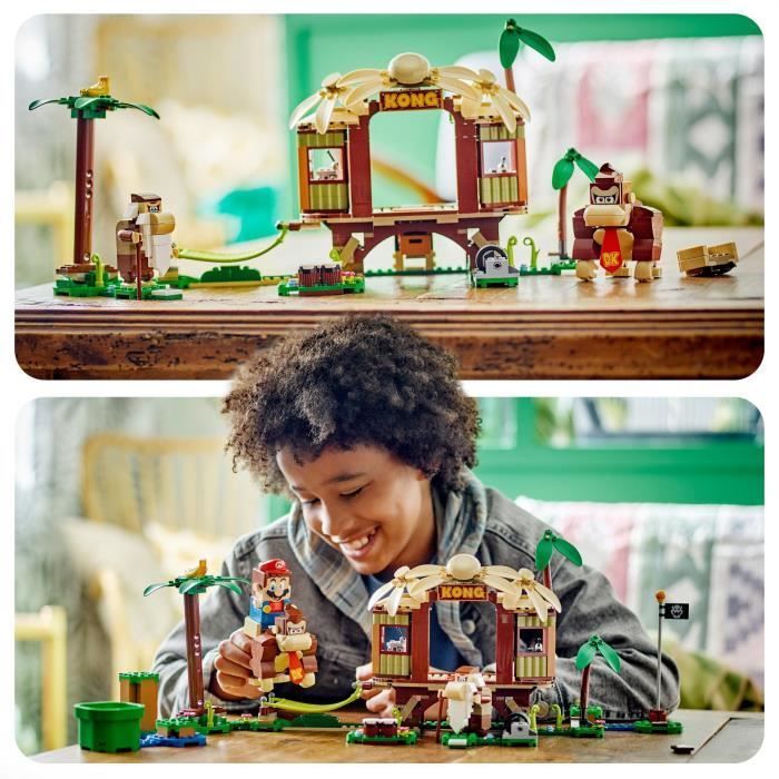 LEGO® Super Mario 71424 Ensemble d'Extension La Cabane de Donkey Kong, Jouet à Combiner avec Pack de Démarrage