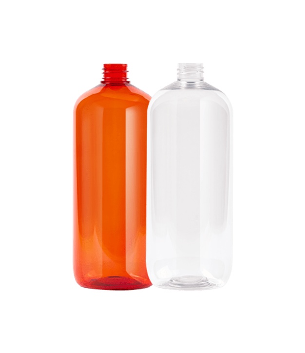 RPET 1L 28/410 Doorzichtige fles (zonder dop)
