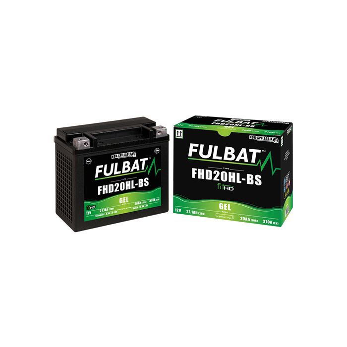 Batería de gel YHD20HL-BS FULBAT de 12V20AH sin mantenimiento LG175 L87 H155 (HARLEY DAVIDSON)