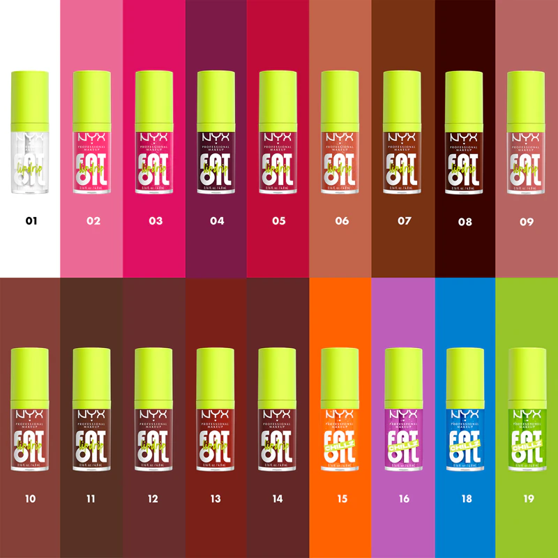 NYX Professional Makeup Fat Oil Chillz Lippenöl mit kühlendem Effekt
