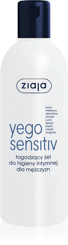 Ziaja Yego Sensitiv pomirjujoč intimni higienski gel za moške