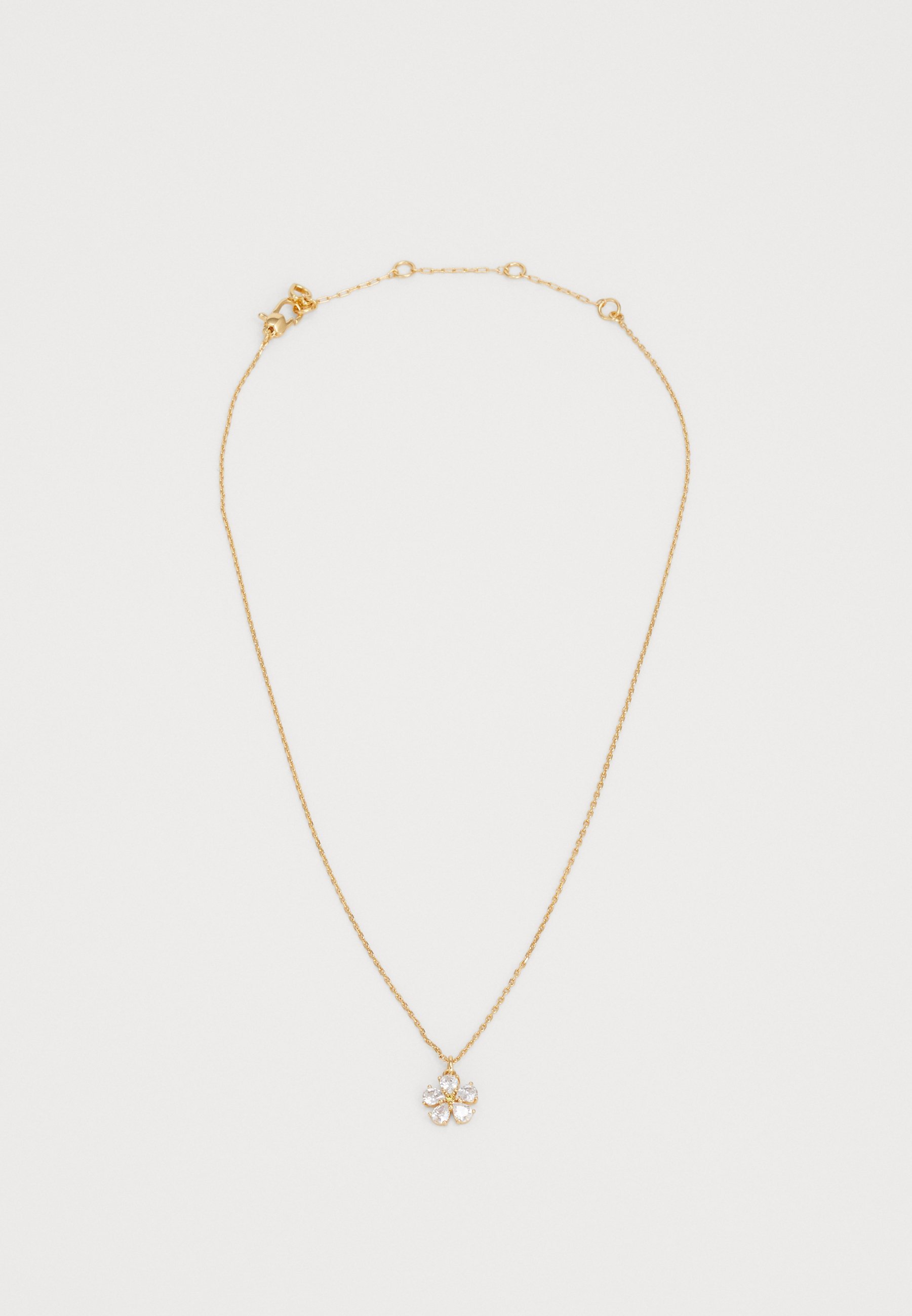 Kate Spade New York Bursting Blossoms hanger - ketting - transparant/goudkleurig