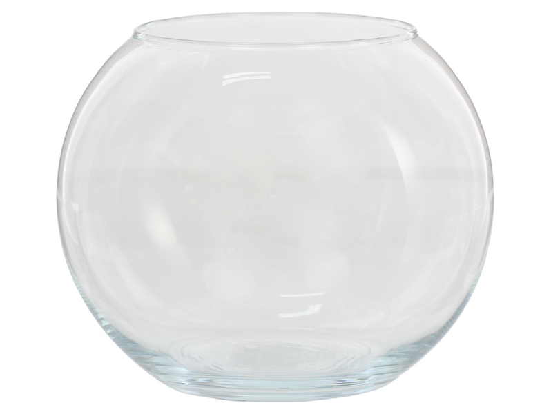 Wazon szklany Kula 15,5 cm transparentny