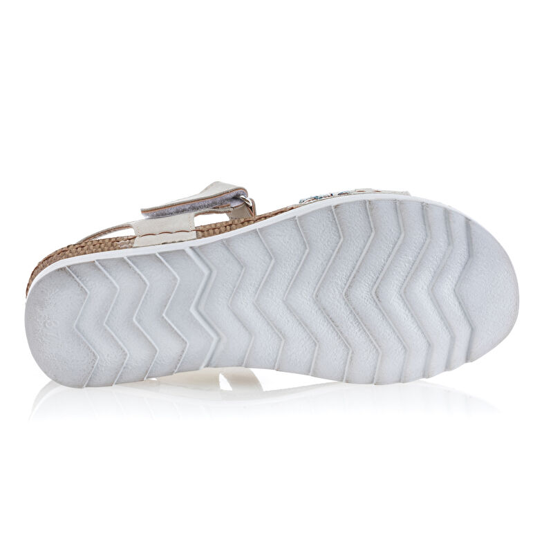 Sandalias beige para mujer / Zapatos de punta abierta