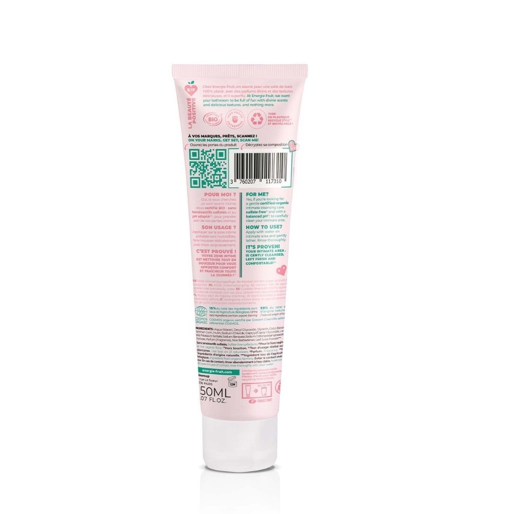 Energie Fruit soin lavant intime bio fleur de coton & aloe vera bio
