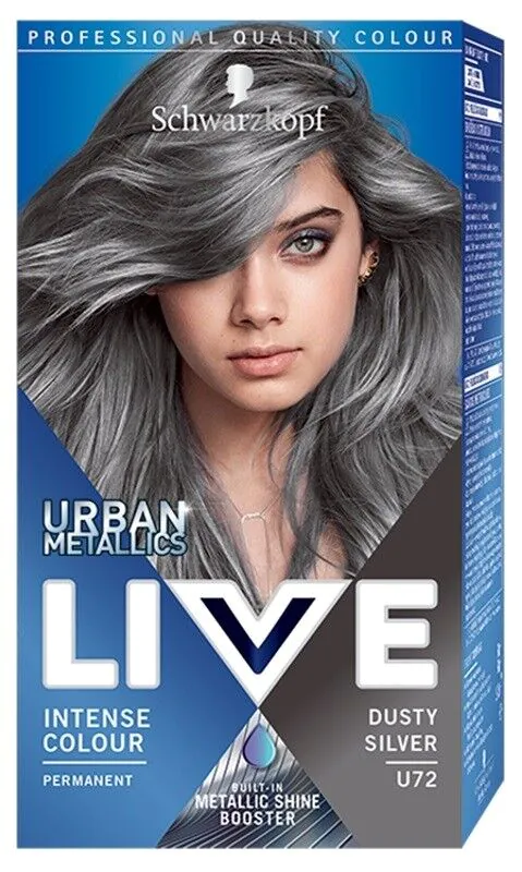 Schwarzkopf Live Urban Metallics krem koloryzujący U72 Dusty Silver