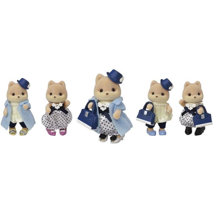 Statuette in miniatura - SYLVANIAN FAMILIES - La valigia alla moda e il cane caramello sorella maggiore