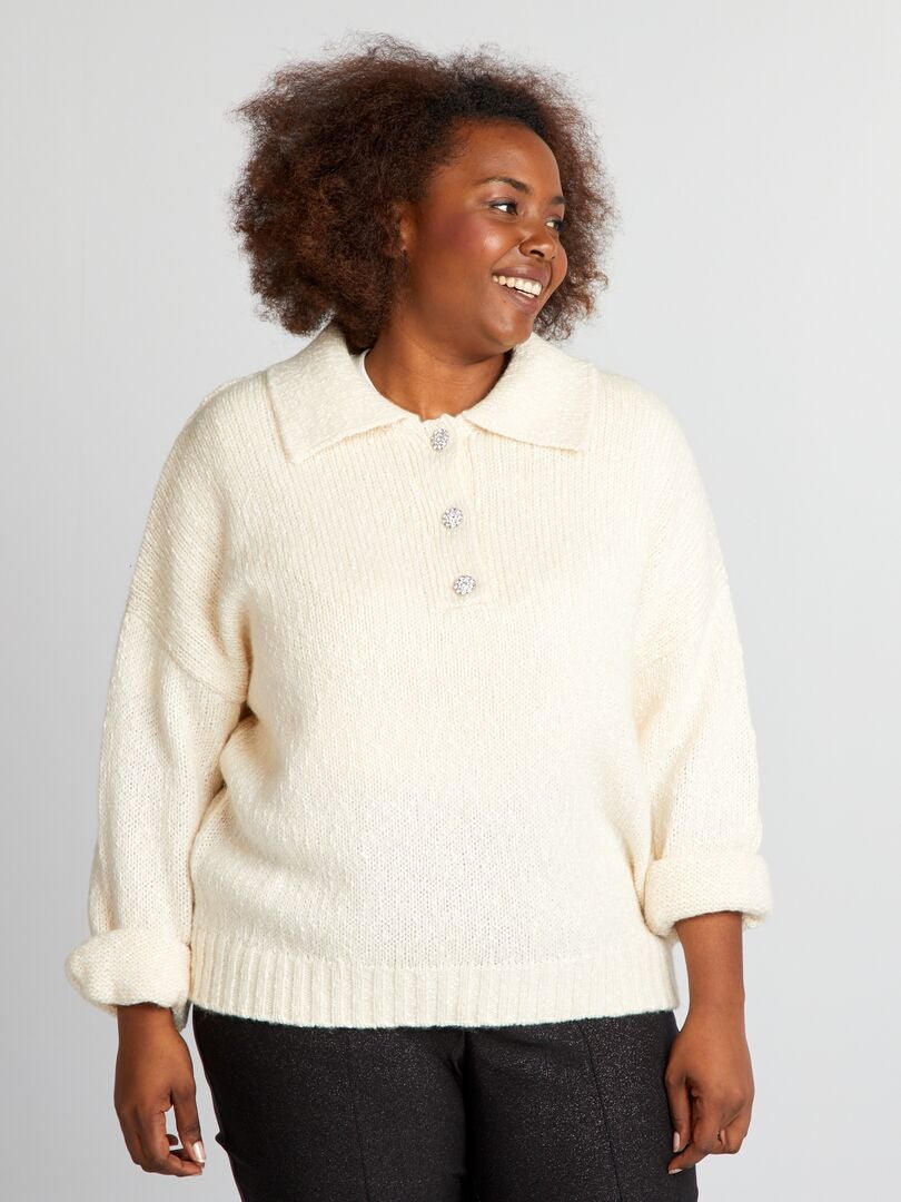 Jersey de punto grueso - BEIGE