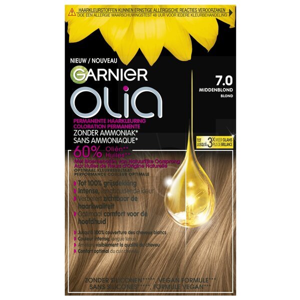 Garnier Olia 7.0 vidēji blonda permanentā matu krāsa