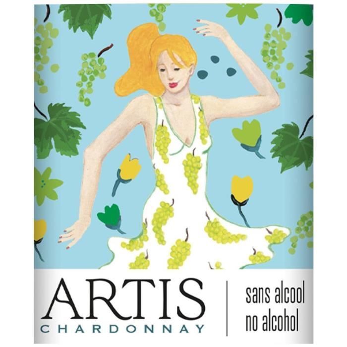 Artis Chardonnay - Boisson sans alcool à base de vin blanc - 75cl