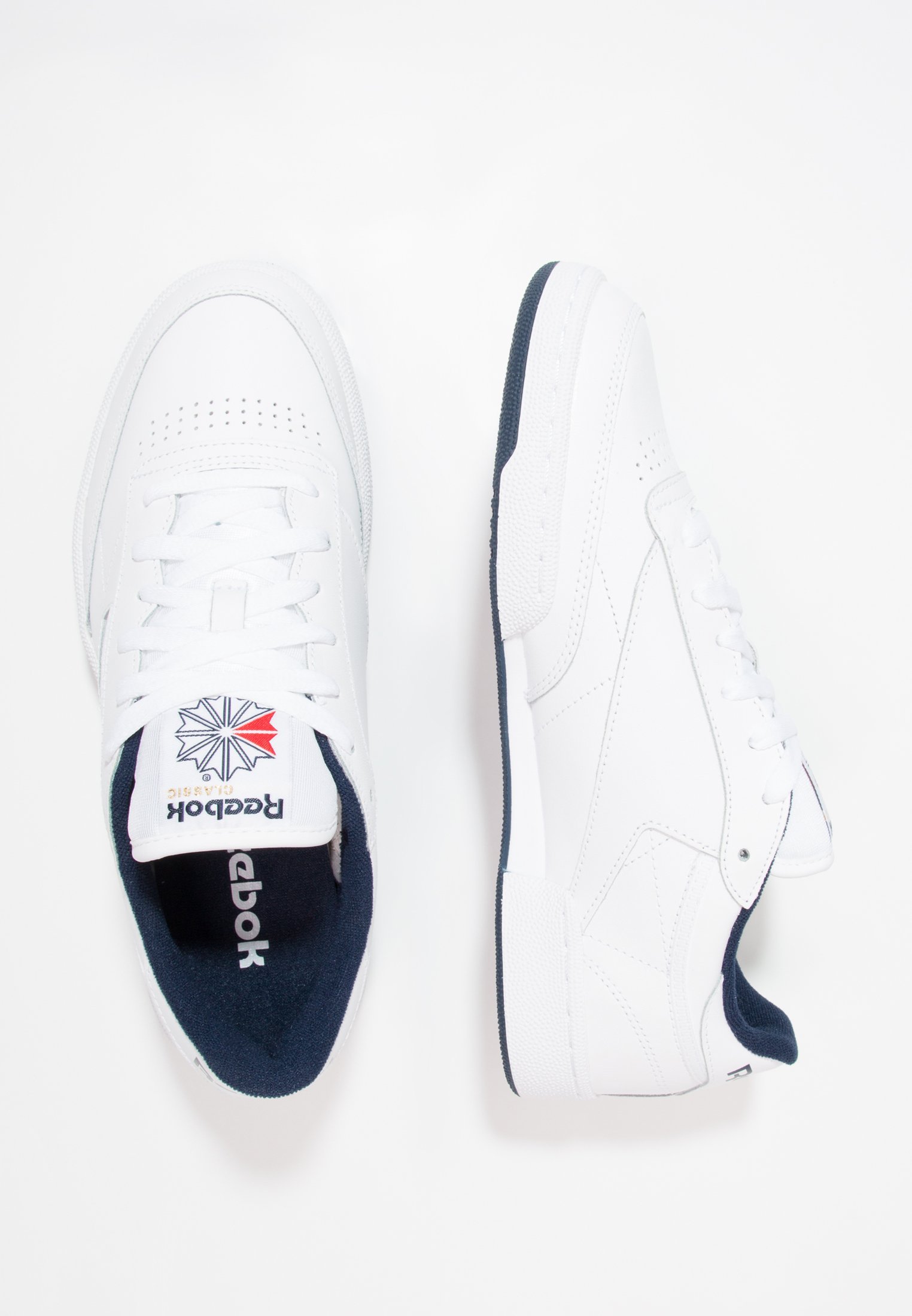 Reebok Classic CLUB C 85 UNISEX - Sneakers - wit/marineblauw