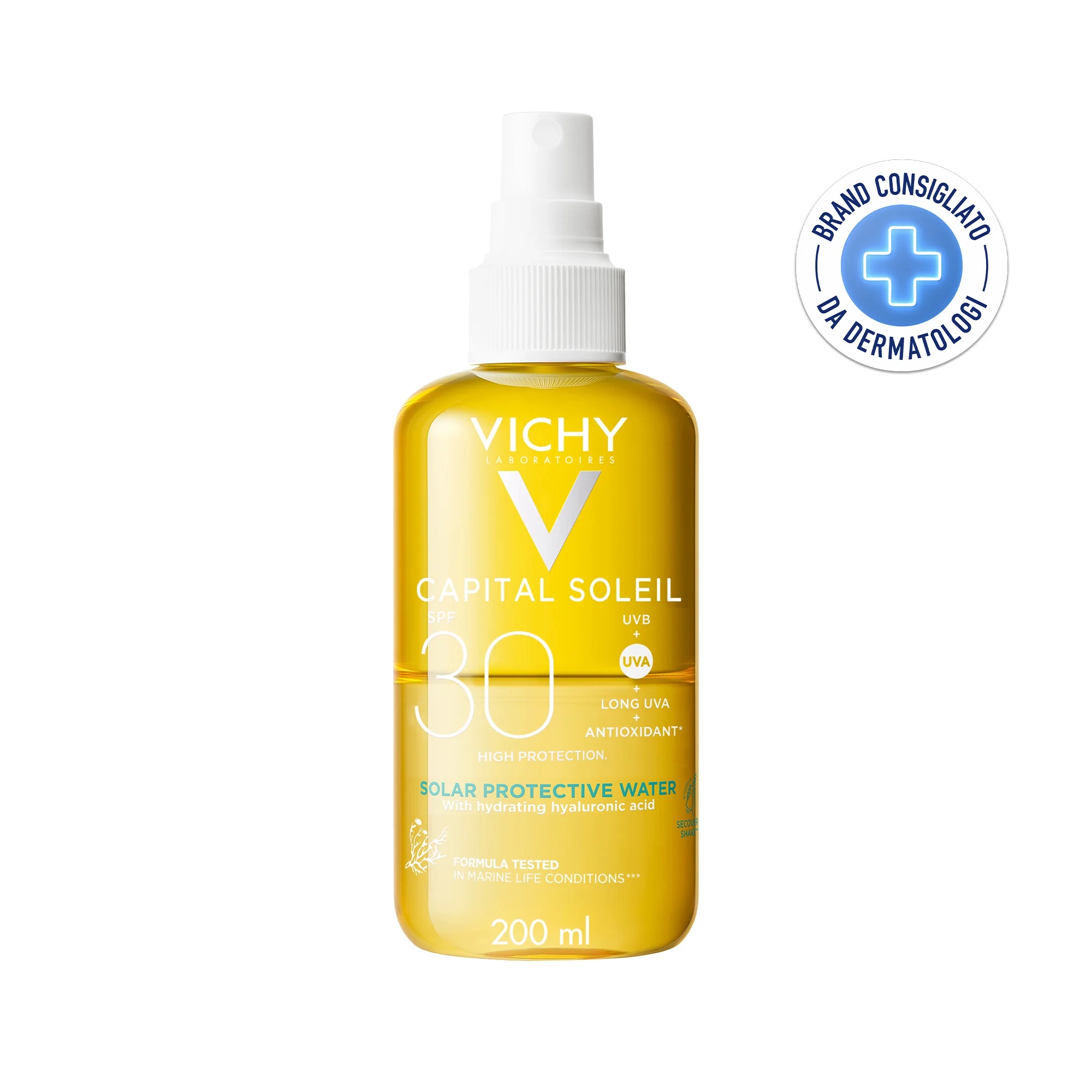 VICHY Ideal Soleil Hydraterende Zonnebrandcrème 200 ml met hyaluronzuur