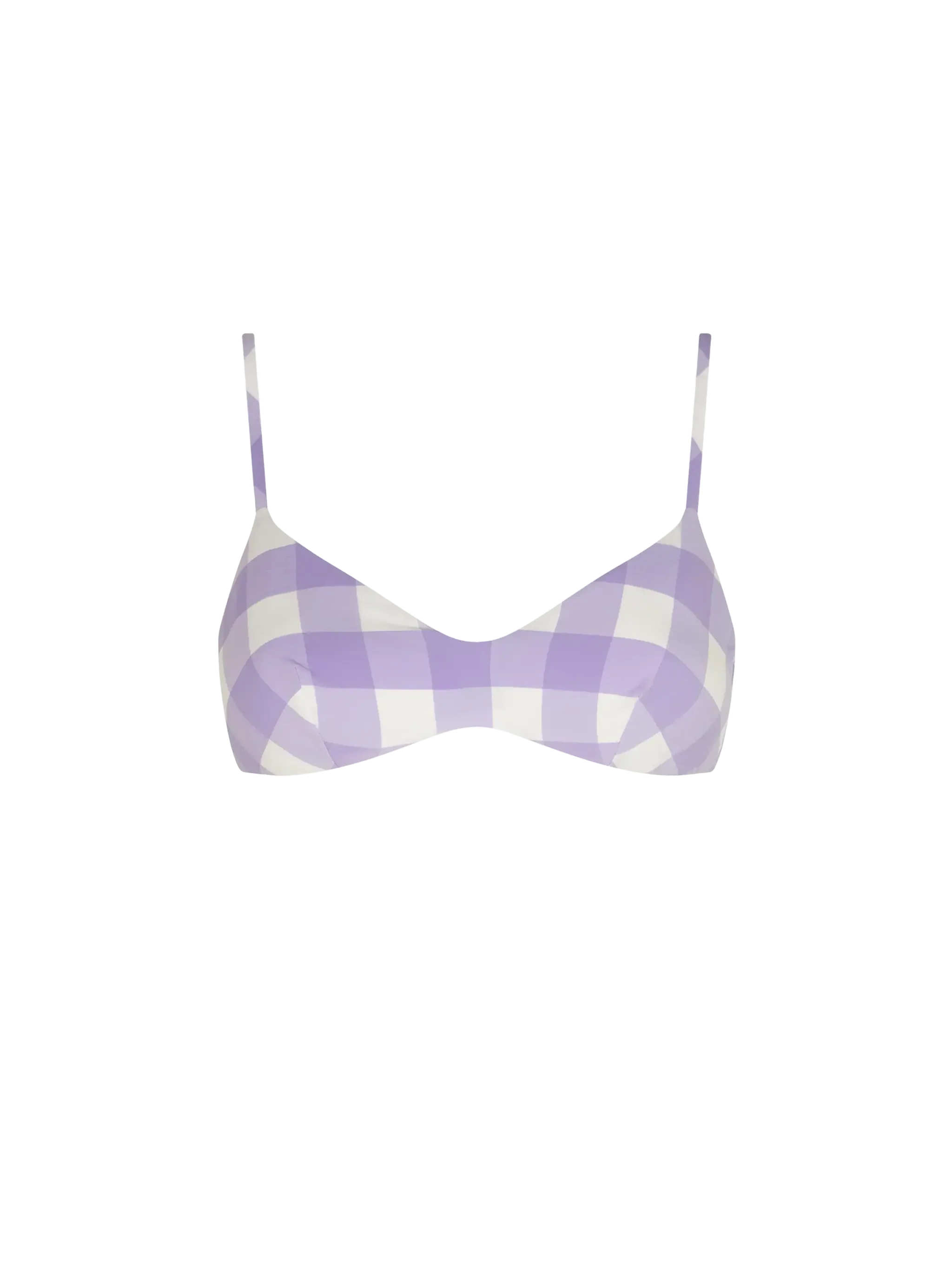 Lila geruite bralette