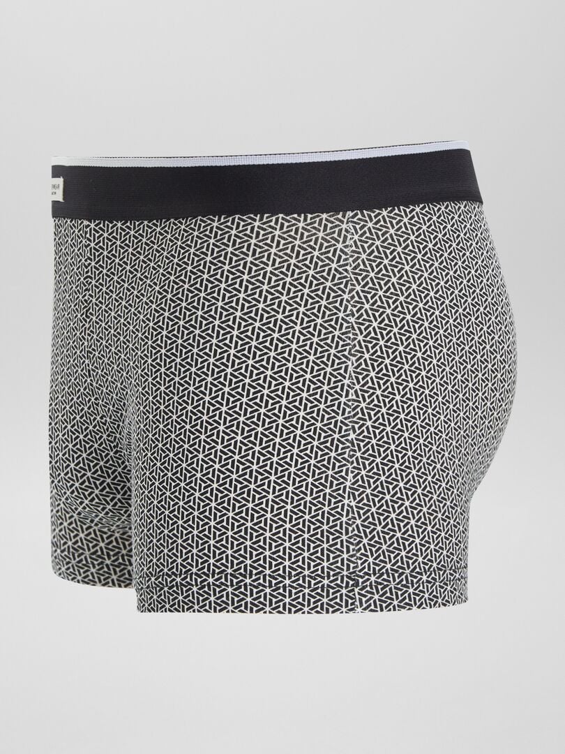 Conjunto de 3 bóxers elásticos - NEGRO