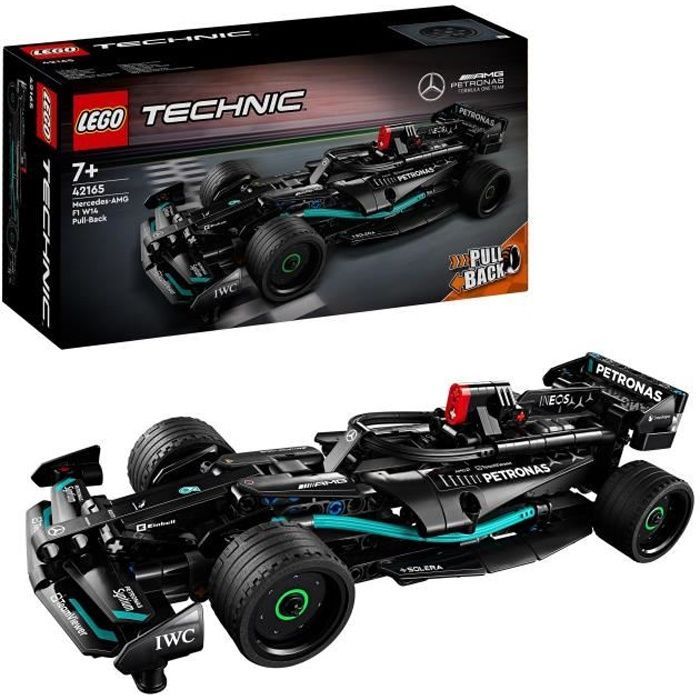 LEGO Technic 42165 Mercedes-AMG F1 W14 E Performance Coche de juguete con mecanismo de retroceso, réplica