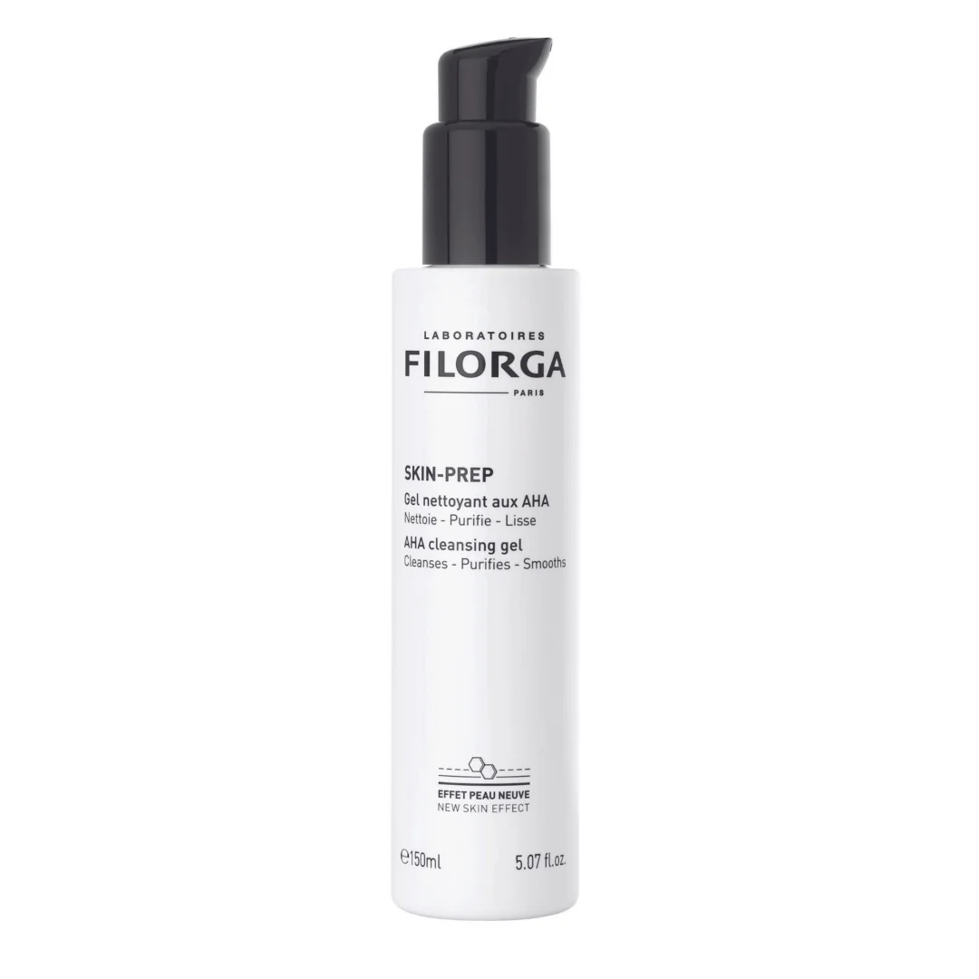 Gel de Limpeza AHA Filorga Skin-Prep 150ml sem brilho na pele