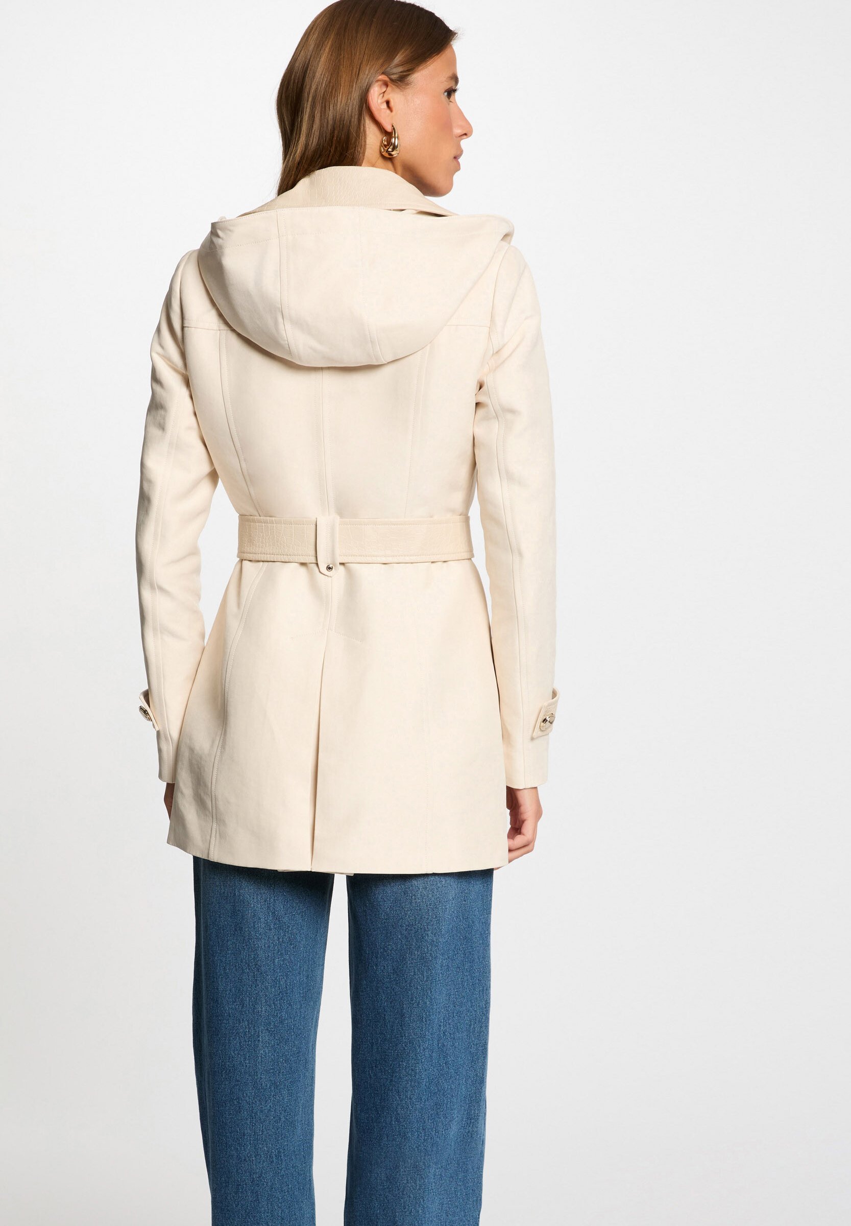Morgan GZIMA - Trenchcoat - marfim m