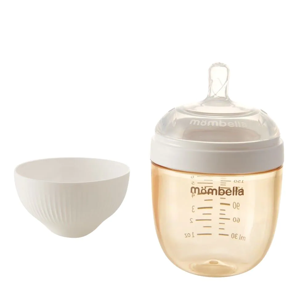 Mombella Breast Shape Ivory PPSU - Butelka antykolkowa 1 szt.