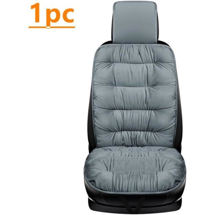 Funda para asiento de coche, protección de invierno, cojín suave, alfombrilla universal para sedán, SUV, gris PZCC