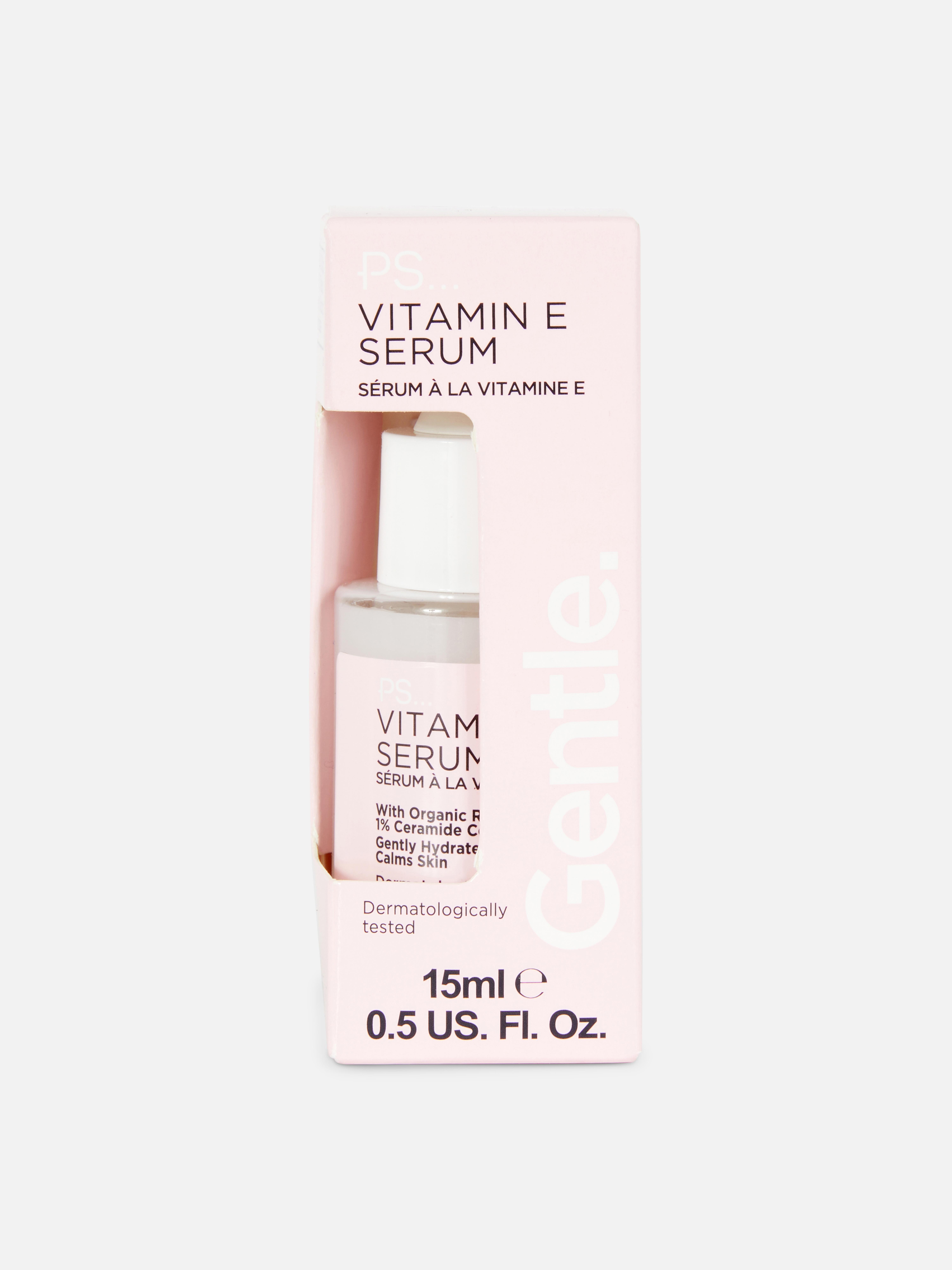 PS... Siero viso con vitamina E Siero viso lenitivo con vitamina E, acqua di rose e ceramidi