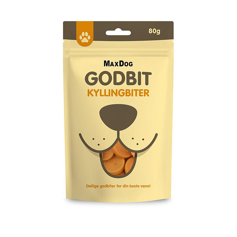 MaxDog hondensnacks 80 g, kipstukjes MaxDog