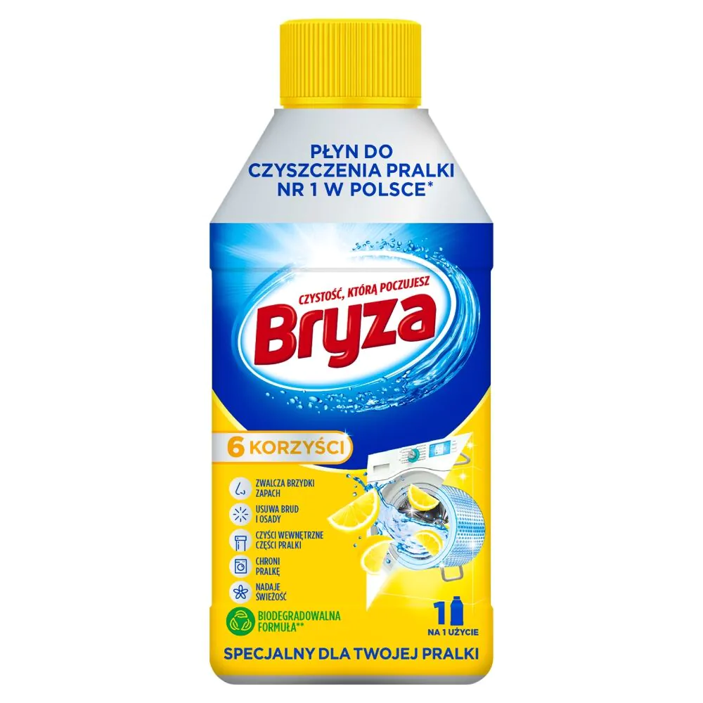 Bryza Płyn do Czyszczenia Pralki Lemon