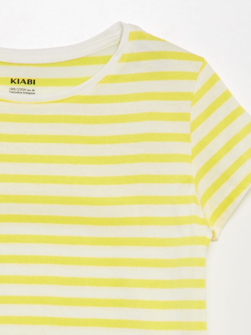 Camiseta con estampado marinero - AMARILLA