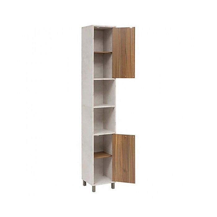 Colonna contenitore con ripiani estraibili e 2 ante - Lunghezza 32 x Profondità 30 x Altezza 194 cm