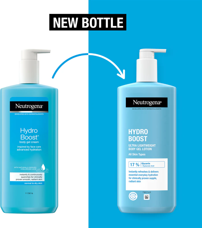 Neutrogena Hydro Boost® lichte bodylotion met een gelachtige consistentie