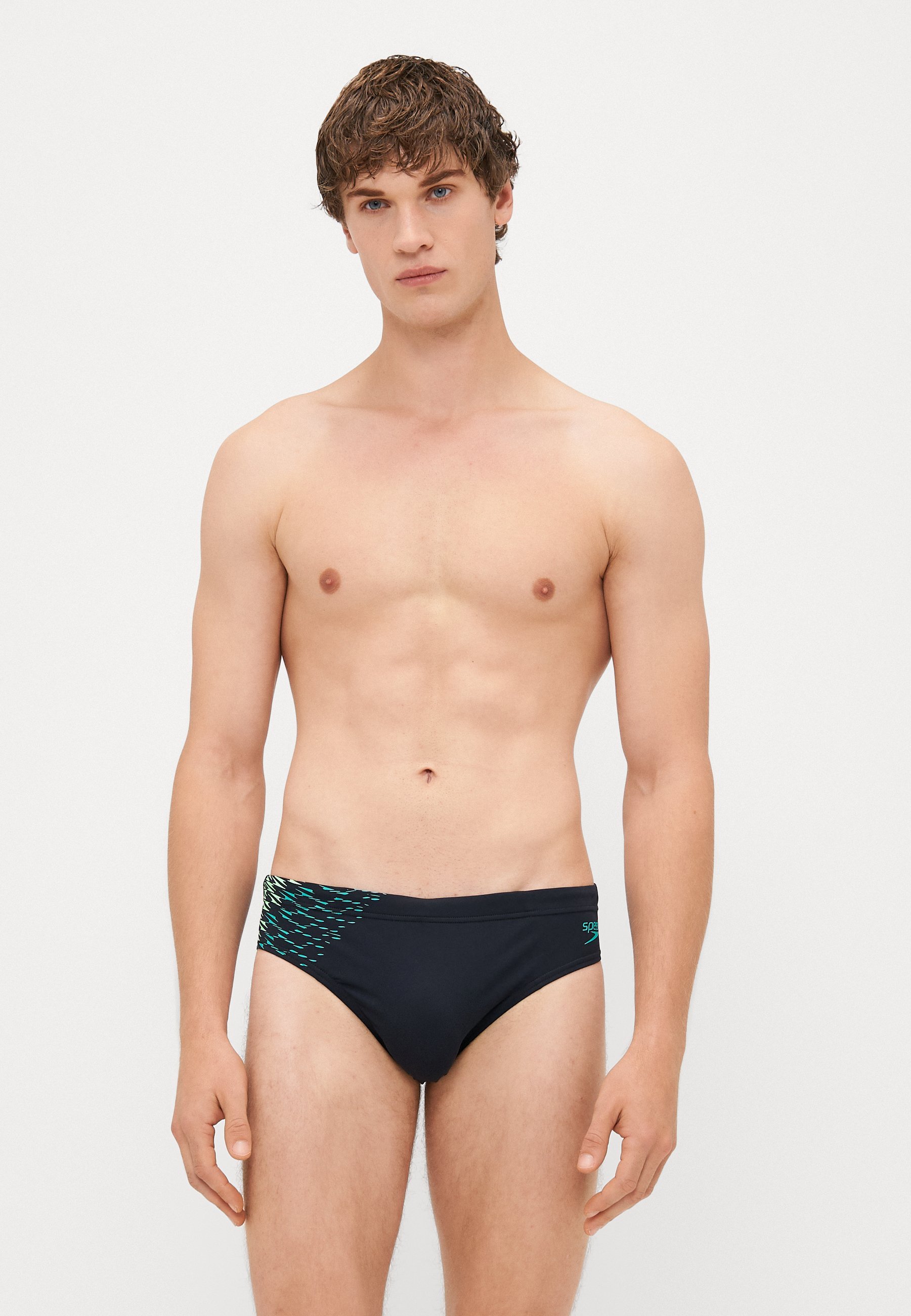 Speedo END TECH PANEL - Slip de bain - noir/turquoise gemme