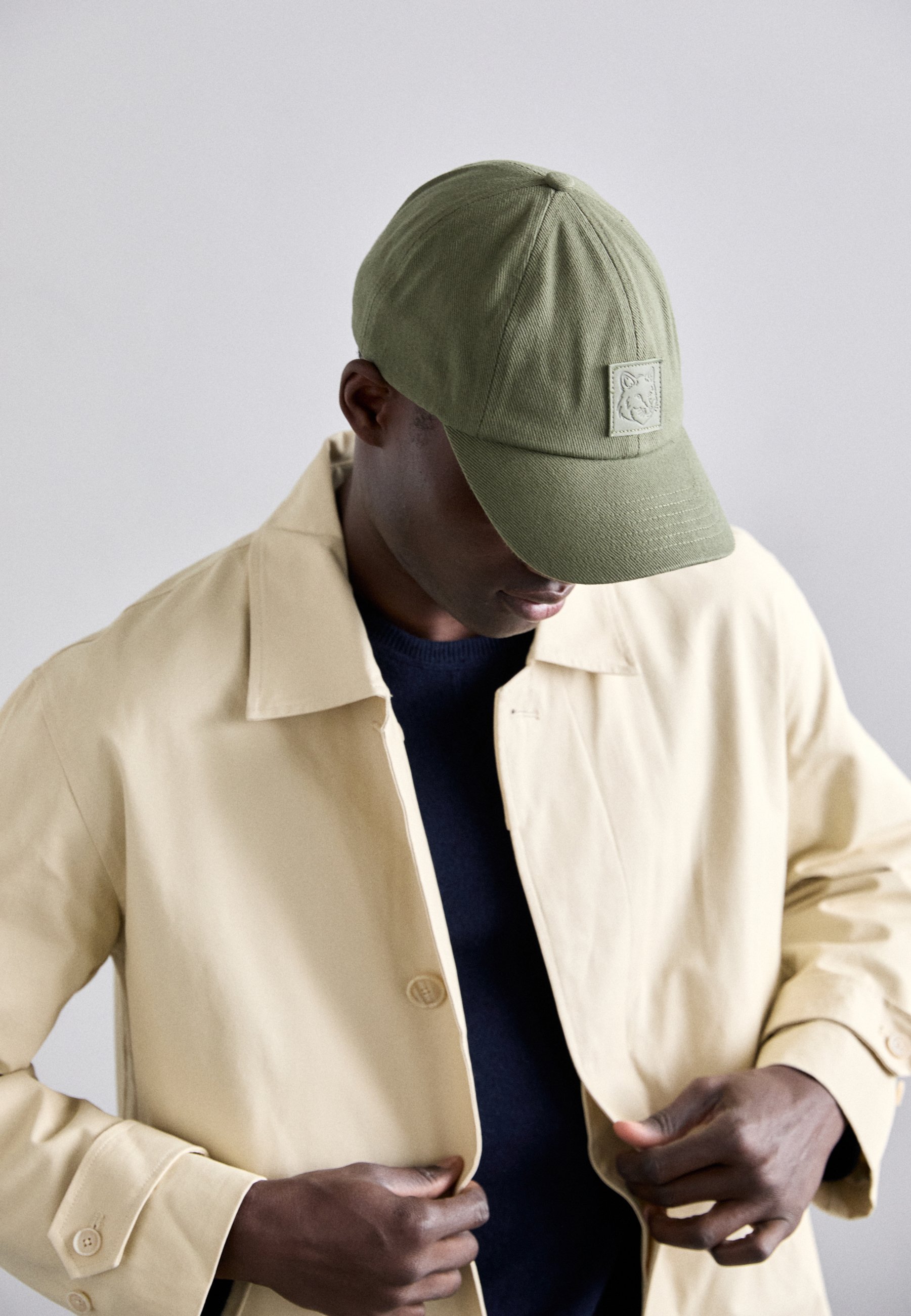 Maison Kitsuné BOLD FOX HEAD PATCH - Pet - laurierblad