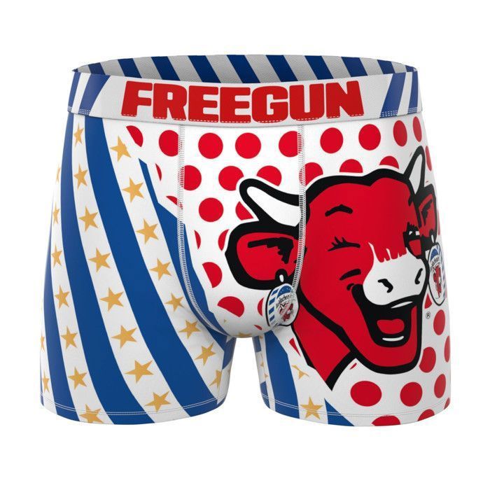 Boxer da ragazzo Freegun LA VACHE QUI RIT, Intimo da ragazzo - Rosso (confezione da 3)