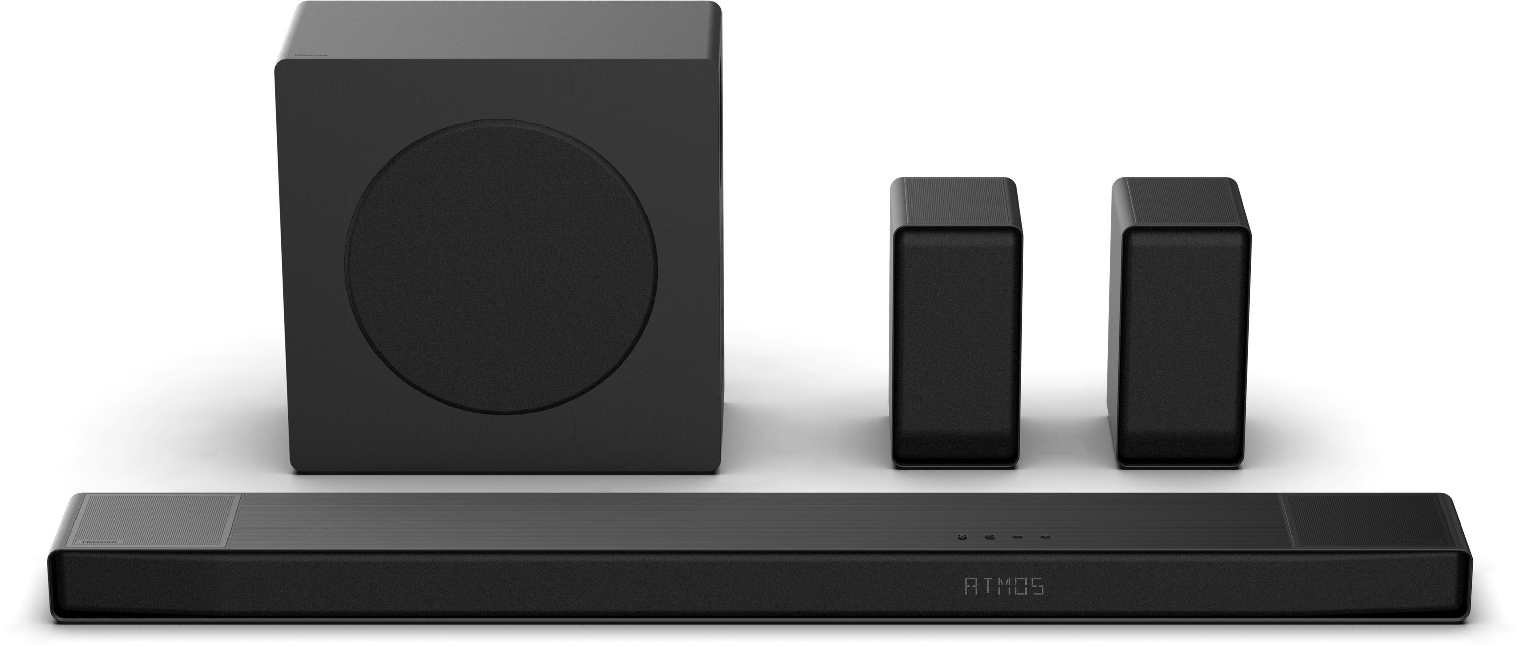 Soundbar - HISENSE - AX5140Q - 5.1.4 canali - Dolby Atmos e DTS:X - 520W - Subwoofer wireless e altoparlanti posteriori - HDMI eARC