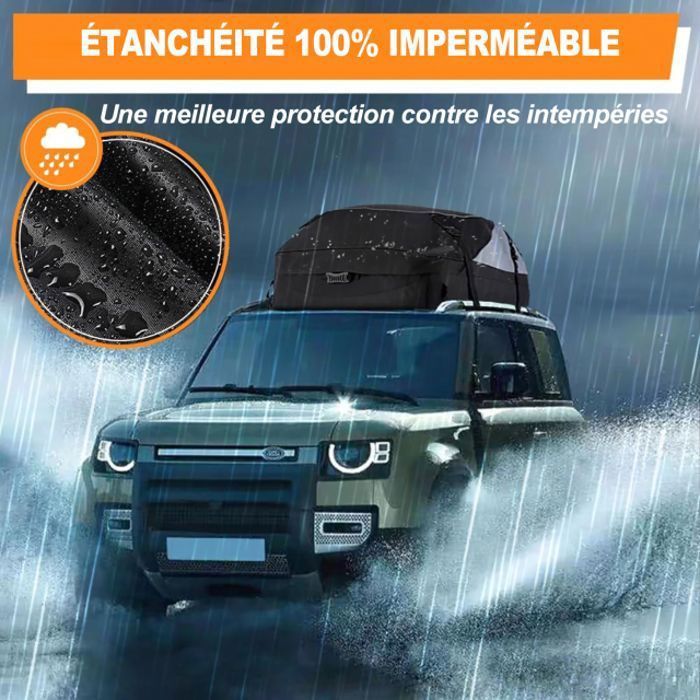Bolsa impermeable para techo de coche - Sailnovo - 585L - Caja plegable para techo de coche, apta para barras de techo, tejido Oxford 1000D
