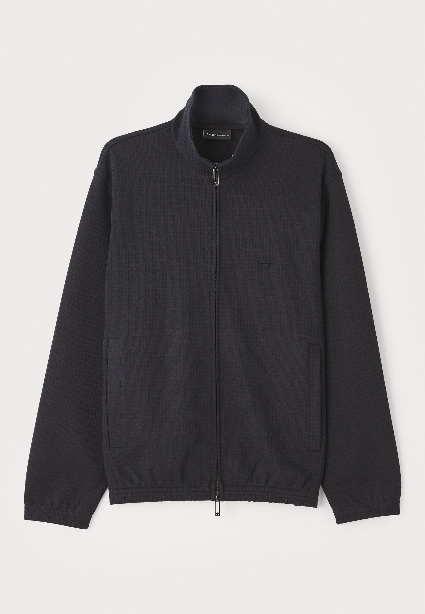 Emporio Armani sweatshirt met rits - chique marineblauw