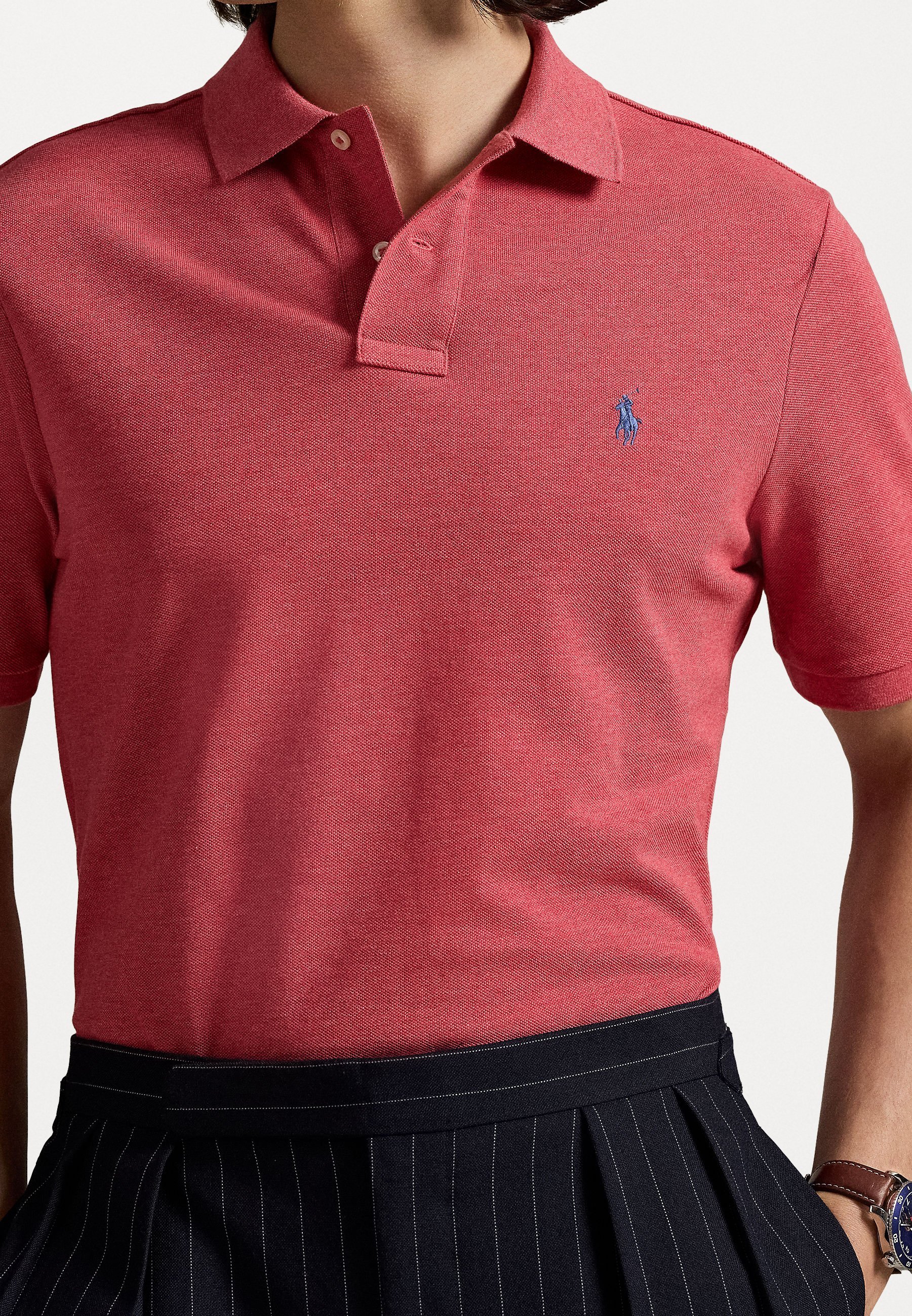 Polo Ralph Lauren Polo shirt met korte mouwen - carneoolrood gemêleerd