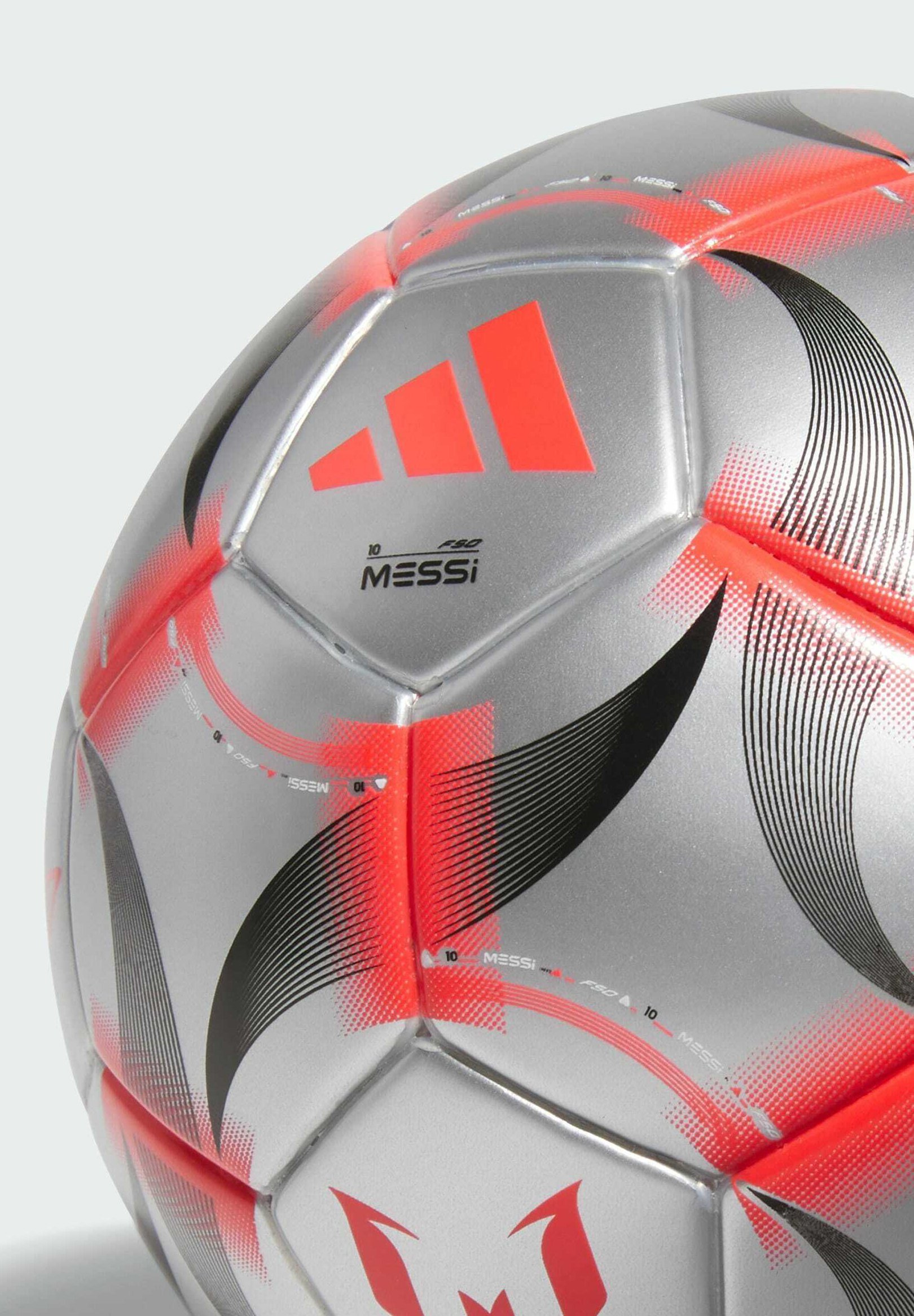 adidas Performance voetbal - ijzer metallic wit zwart