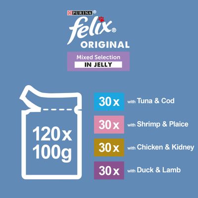 Felix Original Pouches 120 x 100g