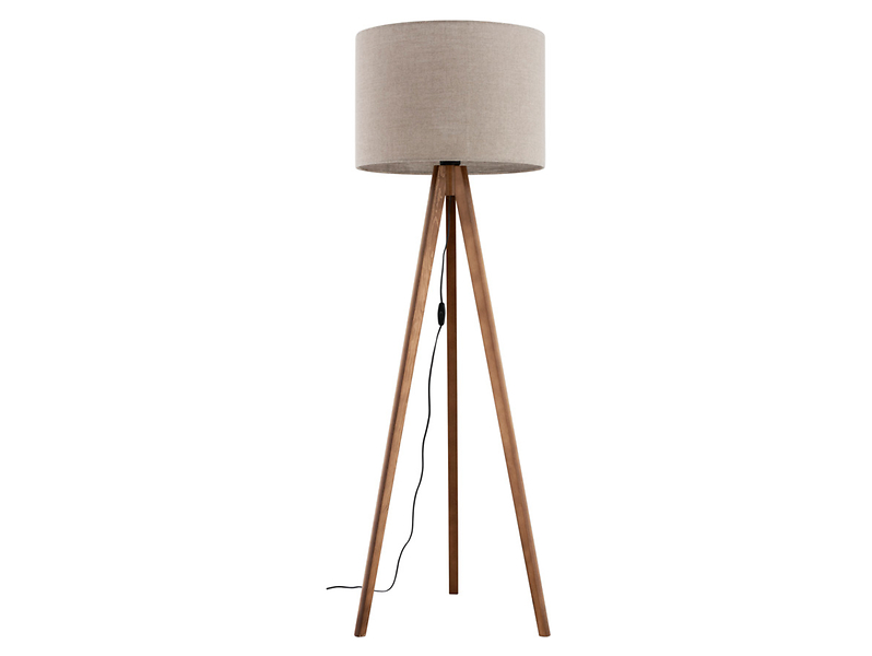 Lampa podłogowa Grand tkaninowa brązowa