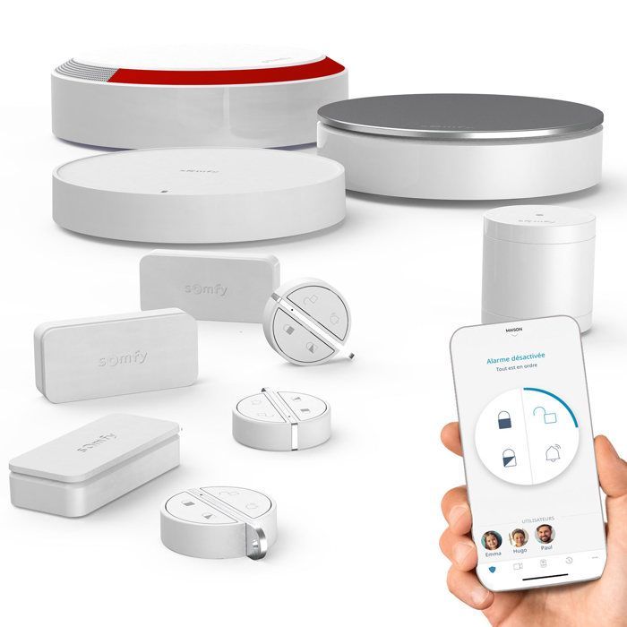 SOMFY 1875281 - Home Alarm Essential Plus - Alarme maison sans fil connectée - Somfy Protect - Compatible avec Alexa, l'Assistant