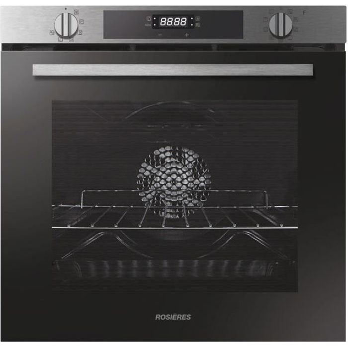 Horno pirolítico empotrable ROSIERES RFC3OP5579IN - Negro - Puerta fría - 75 L