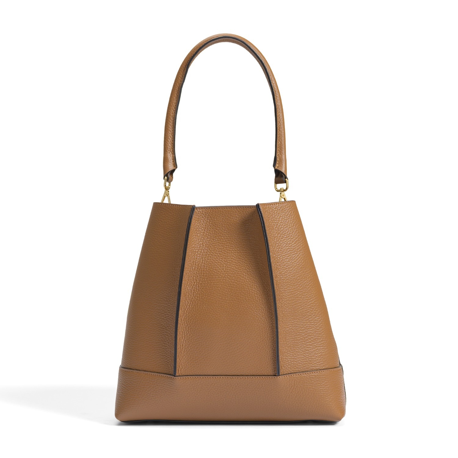 Sac bandoulière Isabel Bernard Femme Forte Macie marron - cuir de veau - IB25074