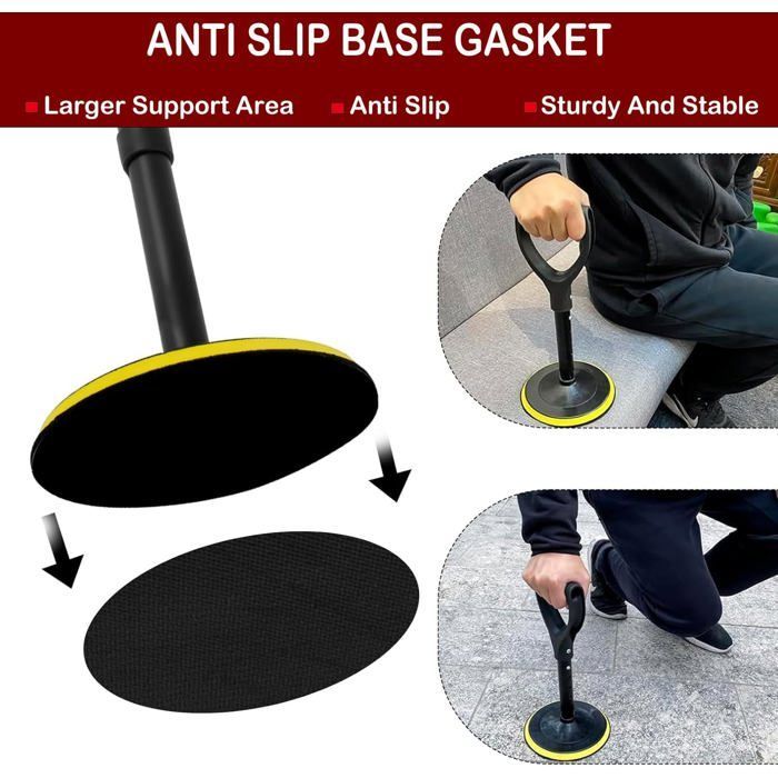 Aide à la mobilité réglable - DOK - Hauteur réglable 40-51 cm - Base antidérapante 18 cm - Poignée confortable