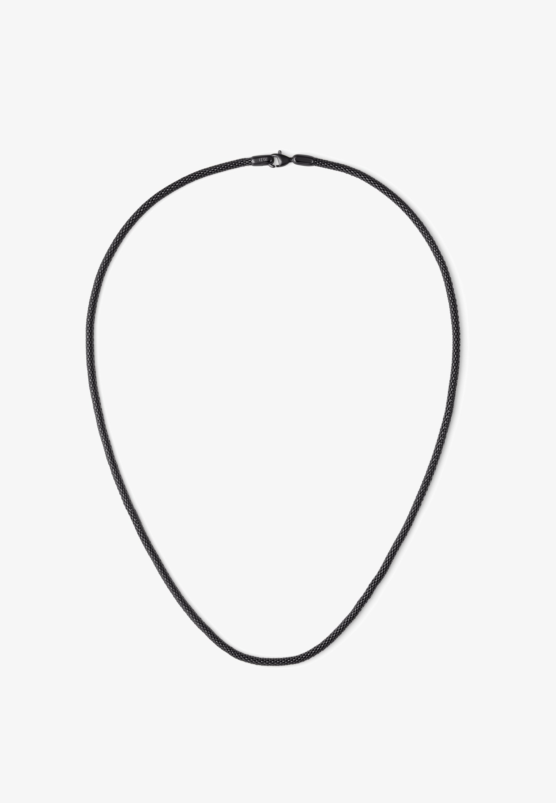 Daniel Wellington TIDE MESH NECKLACE BLACK 2.8 - Náhrdelník - black