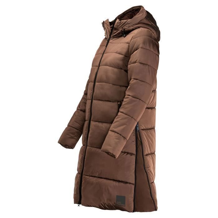 Jack Wolfskin Eisbach Damen-Daunenjacke – Haselnussbraun – M