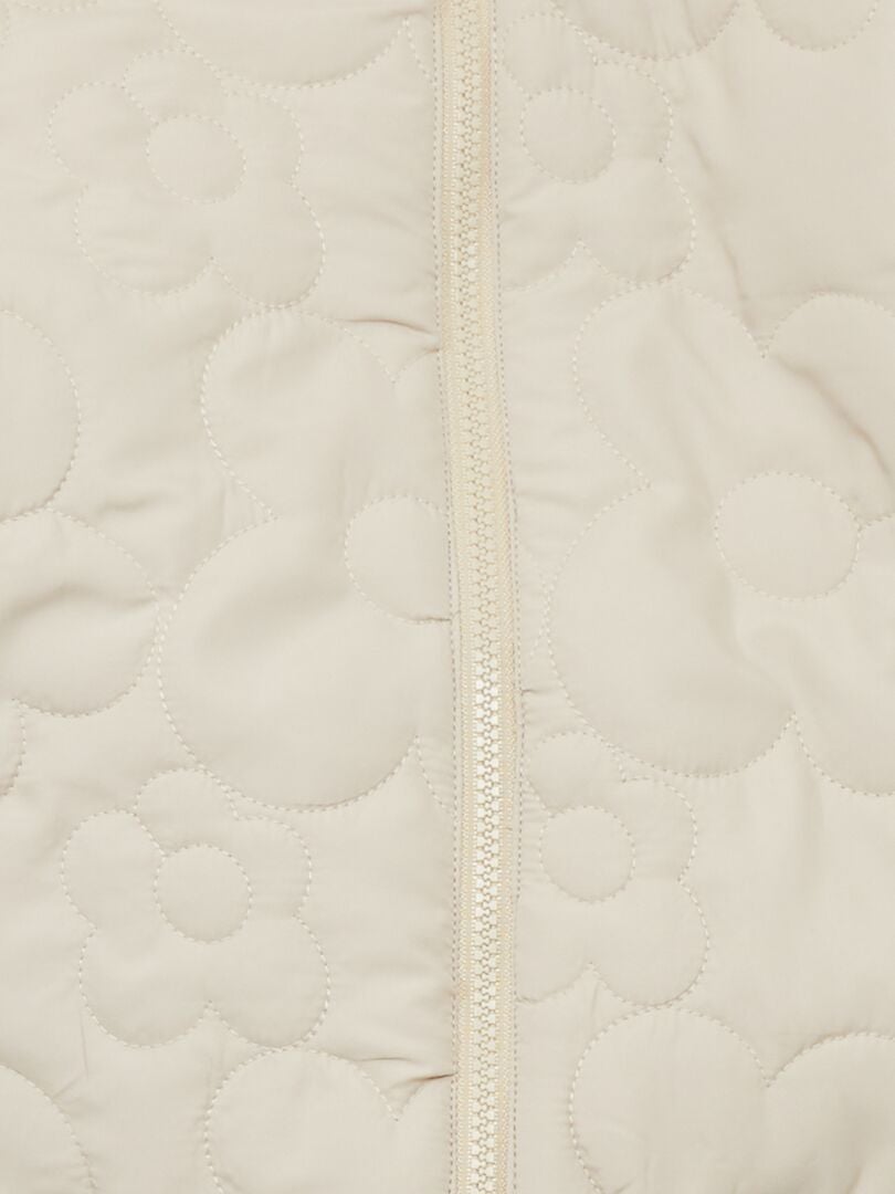 Dubbelzijdig gewatteerd jack - Beige/Wit