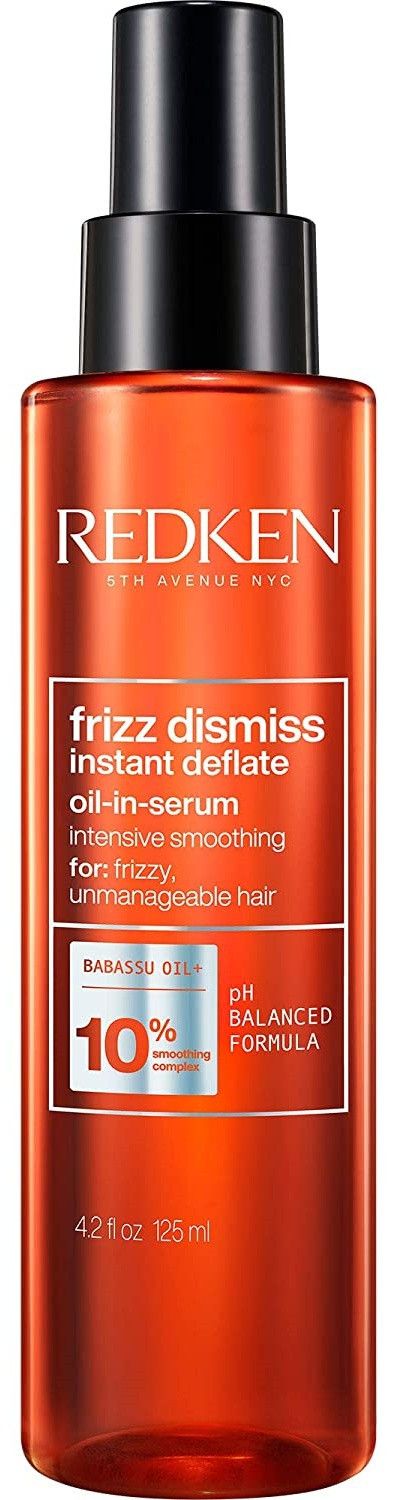 „Frizz Dismiss Instant Deflate“ aliejaus serumas Plaukų formavimo priemonės