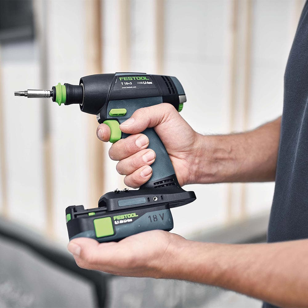 Furadeira/parafusadeira FESTOOL 18V sem escova T 18 de 2 velocidades em Systainer Skin 576448